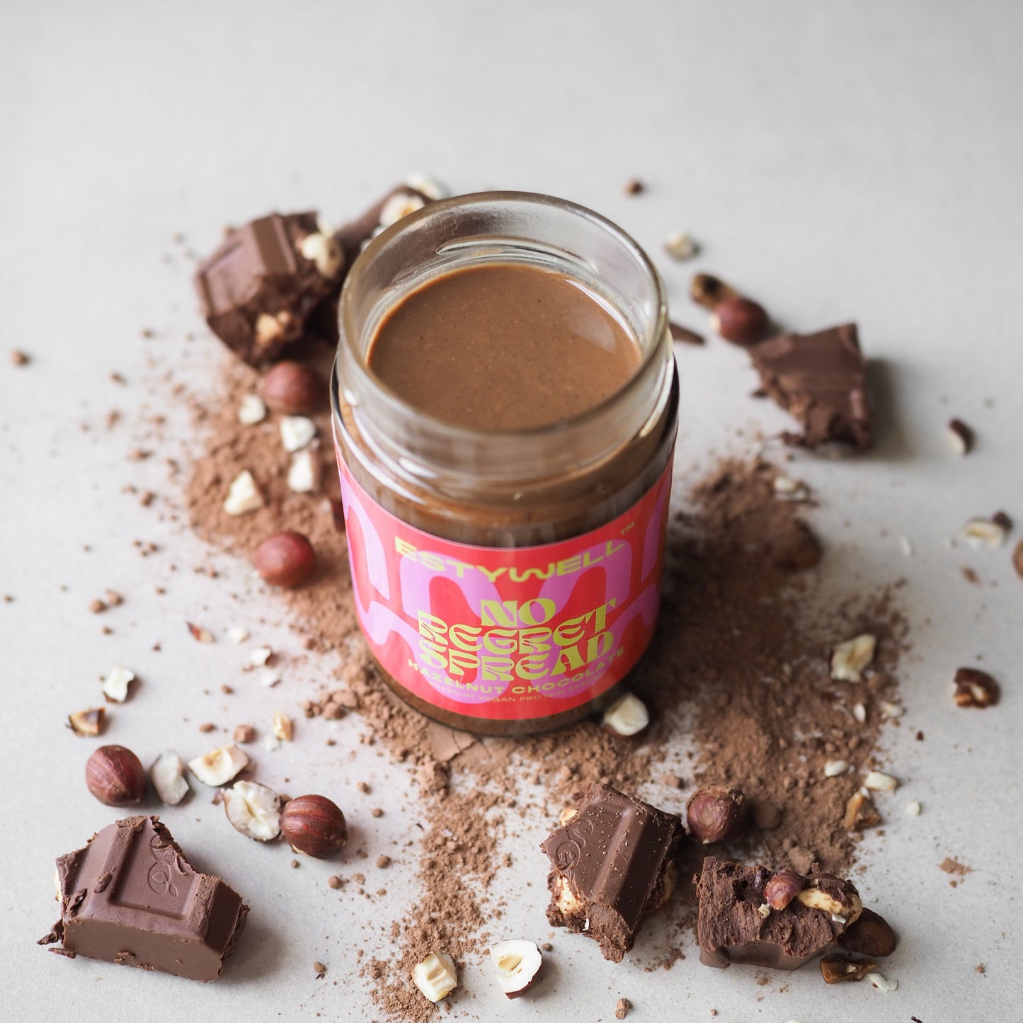 ESTYWELL Proteínový vegánsky lieskovcový krém s čokoládou