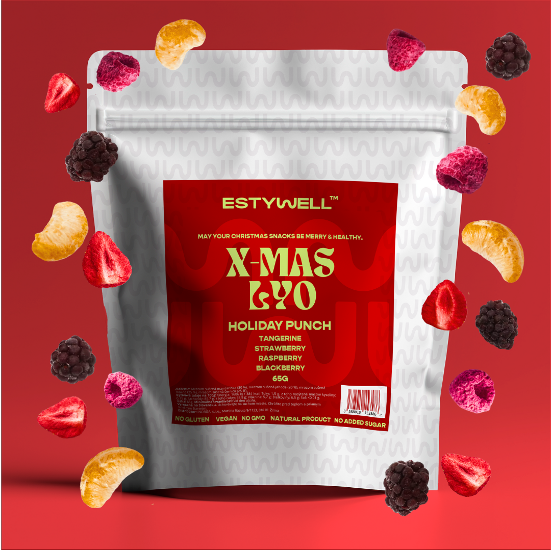 X-MAS LYO - mix lyofilizovaného ovocia ESTYWELL