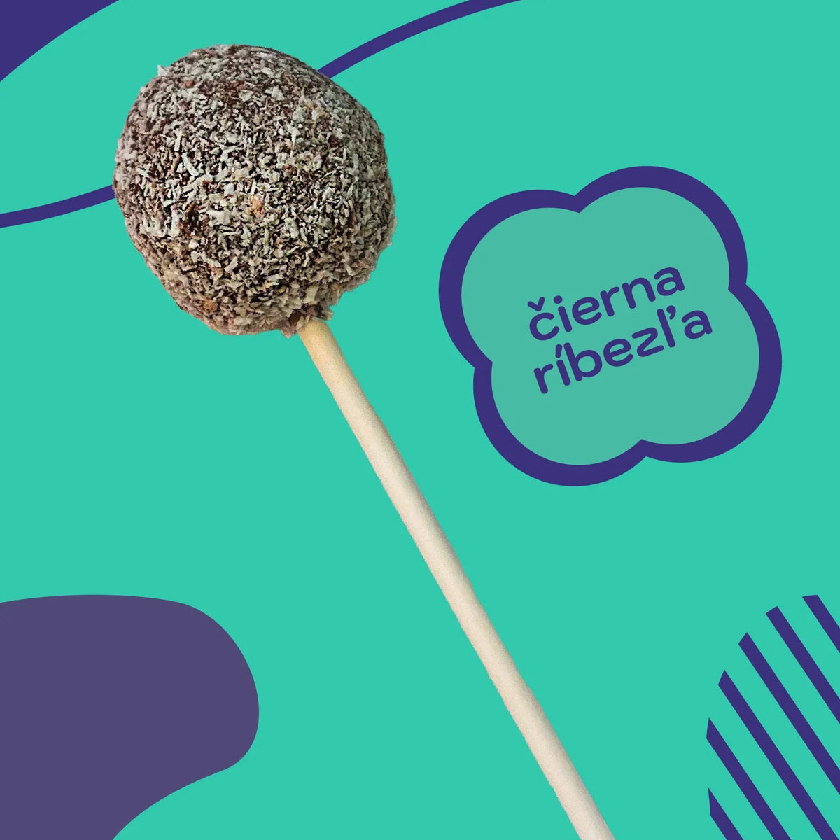 Sweet Pop RAW lízatko Čierna ríbezľa 30 g