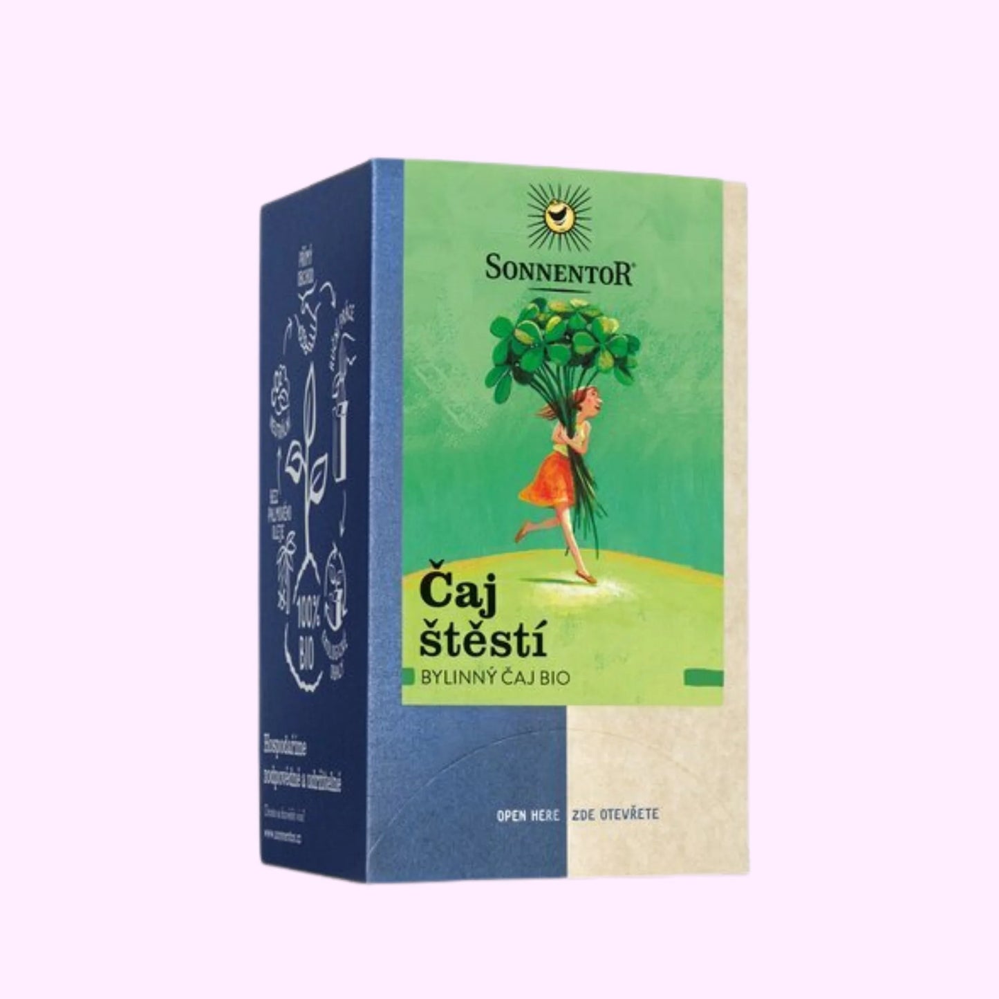 Čaj šťastia bio 27 g porciovaný bylinný čaj na dobrú náladu