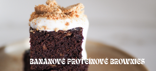 🍌 Banánové proteínové brownies