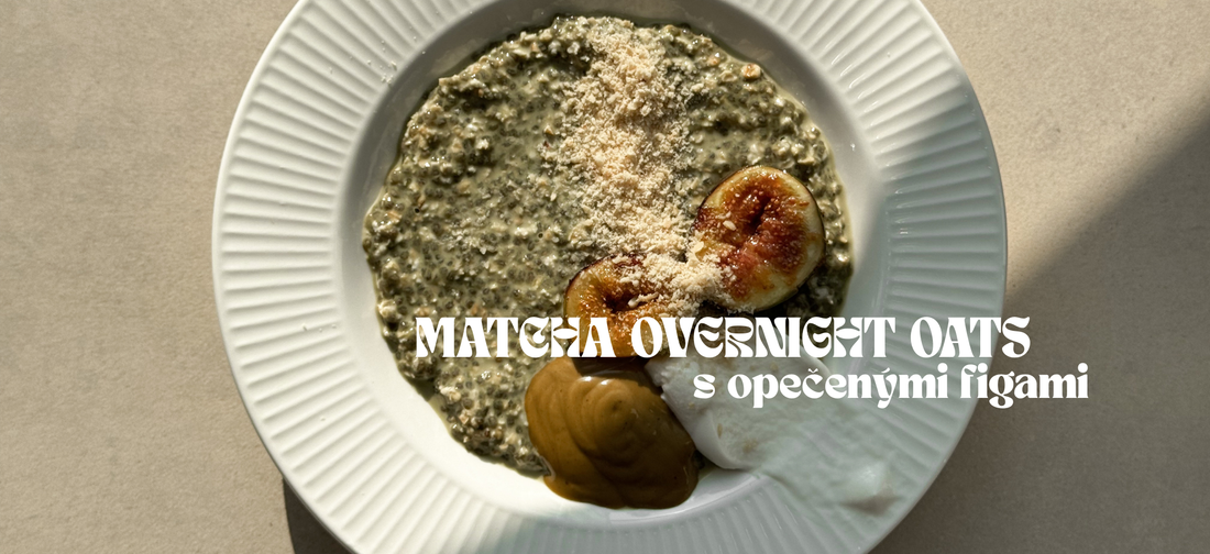 Recept na lahodnú Matcha overnight kašu s opečenými figami