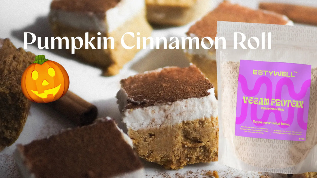 Pumpkin Cinnamon Roll Protein Bars 🎃🤎