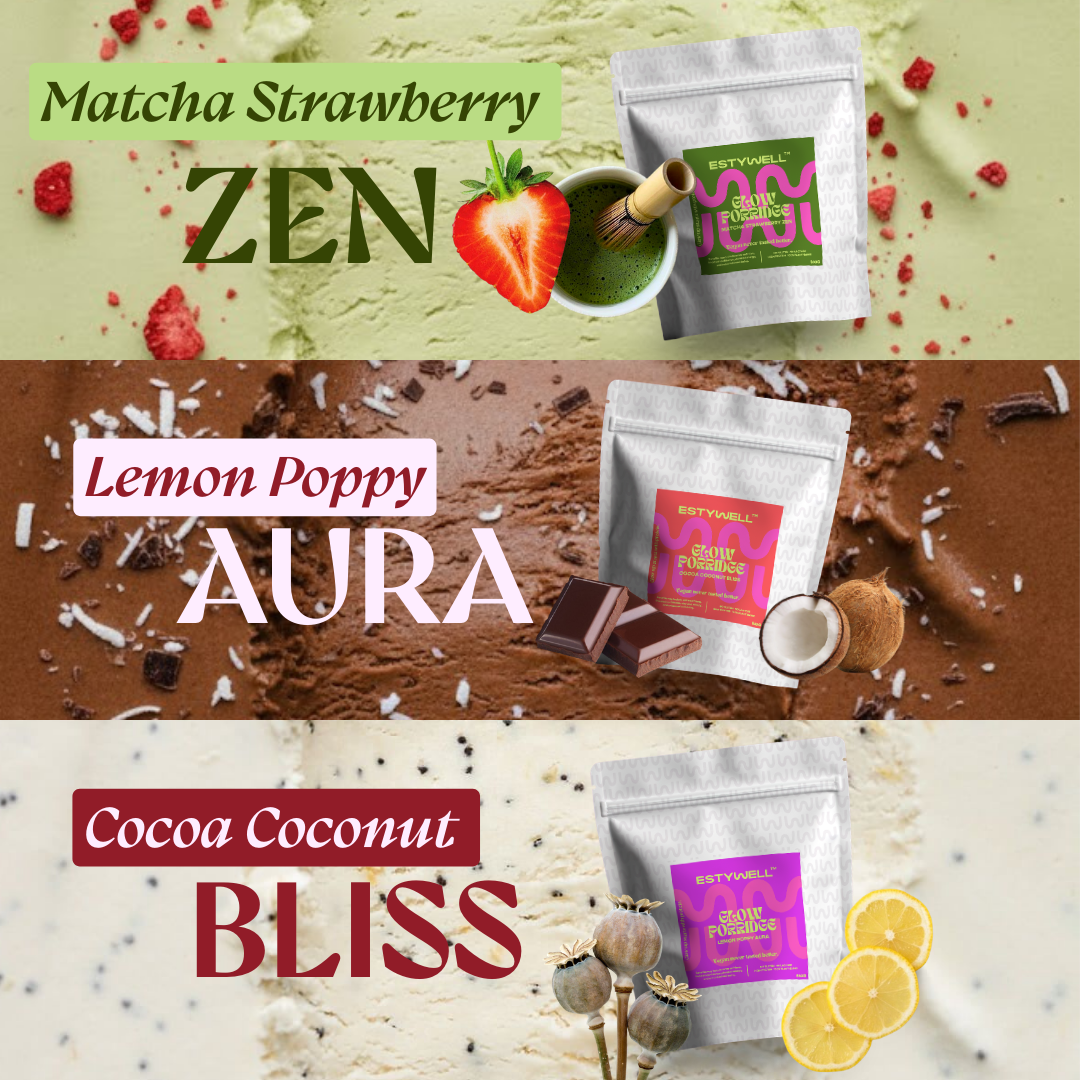 ESTYWELL Proteínová ovsená kaša GLOW Kokos & Kakao