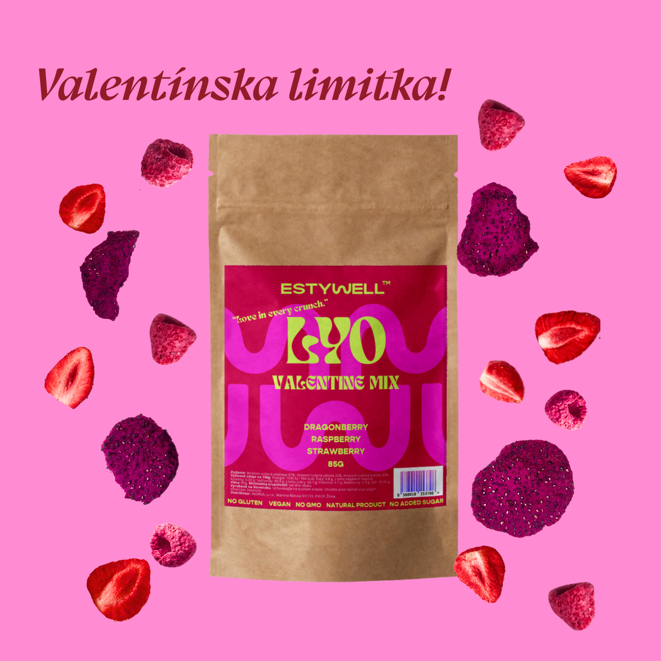 ESTYWELL VALENTÍNSKY LYO MIX ovocia