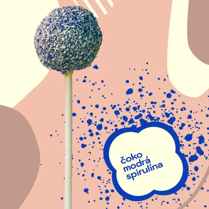 Sweet Pop RAW lízatko Čoko & Modrá spirulína 30 g