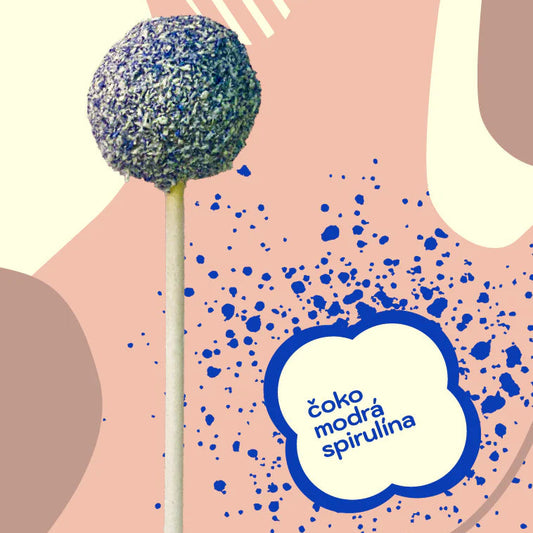 Sweet Pop RAW lízatko Čoko & Modrá spirulína 30 g