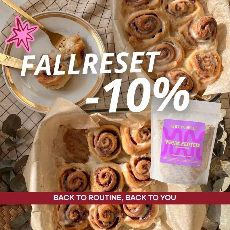 ESTYWELL Fall Reset – jesenná zľava 10 % na VEGAN proteín