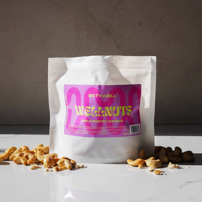 ESTYWELL Wellnuts Maple Roasted Cashews – balenie 200 g