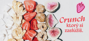 Estywell lyofilizované ovocie chrumkavé freeze dried fruit zdravý snack figa liči jahoda ananas kokos