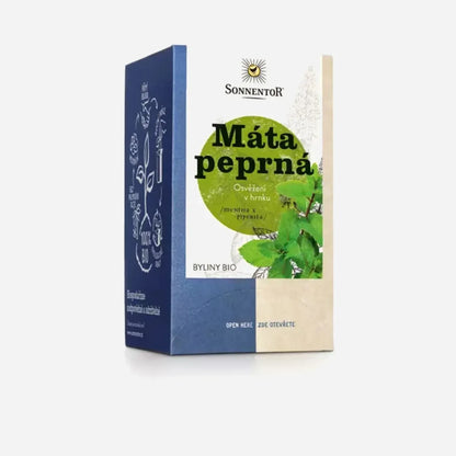 Bio porcovaný čaj z mäty piepornej – obal produktu