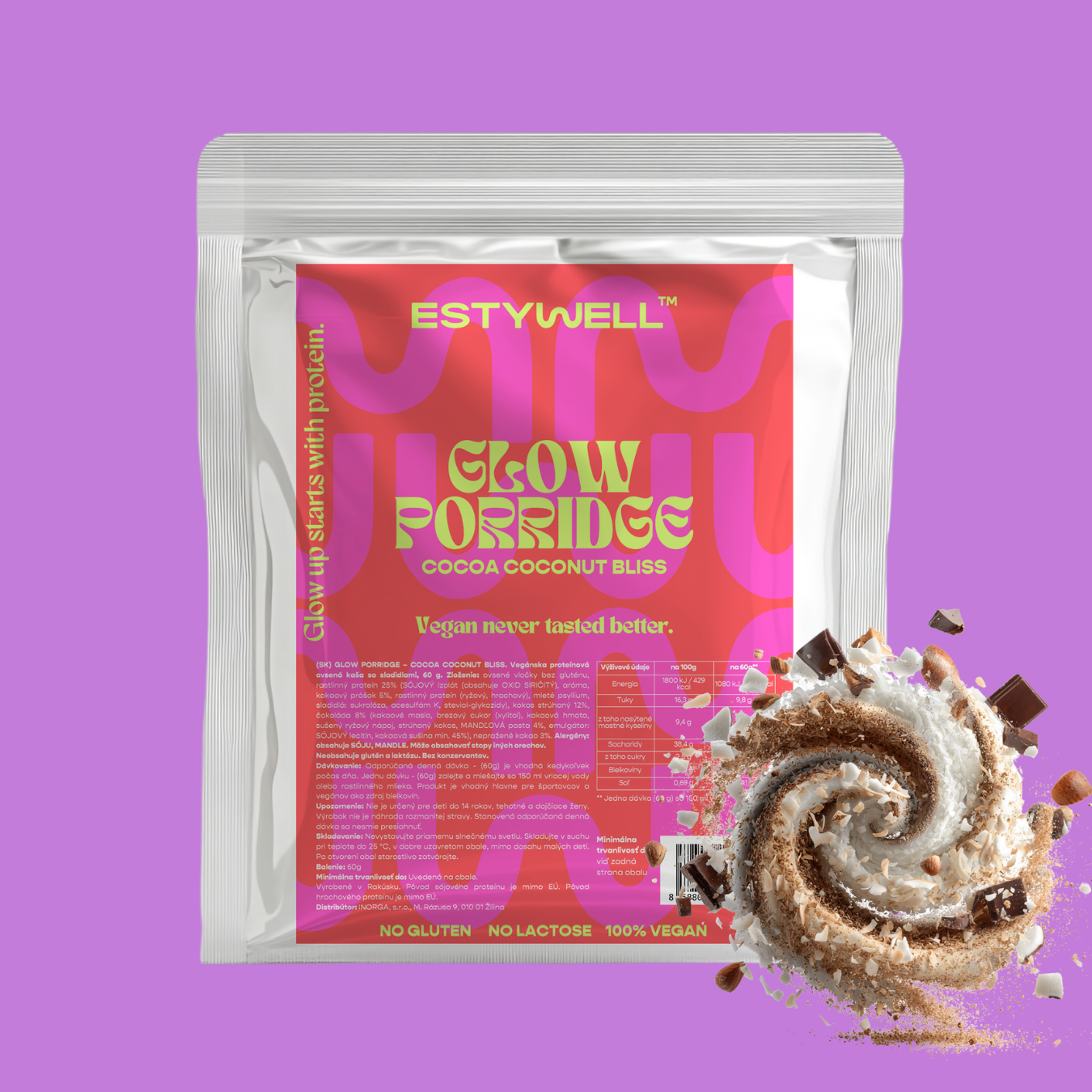 Proteínová ovsená kaša Kakao & kokos