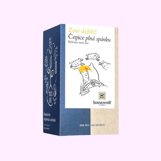 Čapica plná spánku bio čaj 27 g porciovaný bylinný čaj na spánok