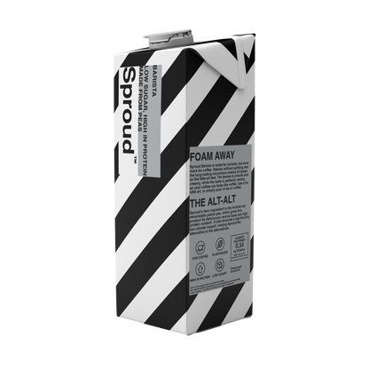 Krémová rastlinná alternatíva mlieka Sproud Barista vhodná do kávy