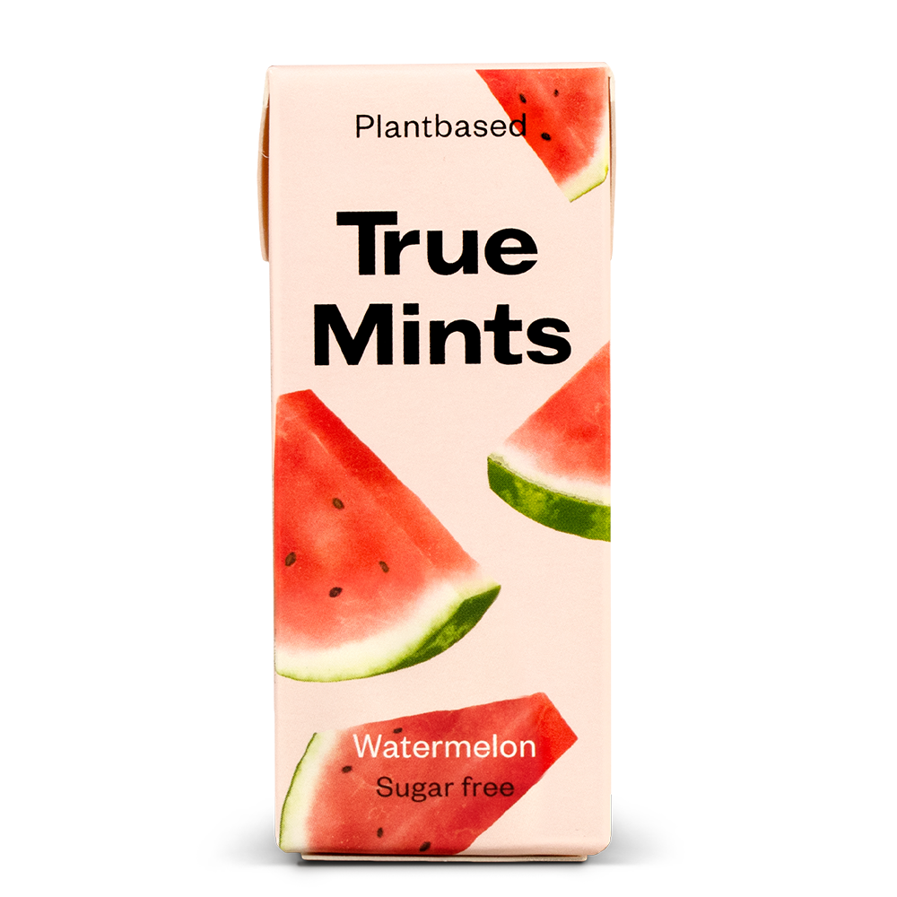 True Mints sladký melón – vegánske pastilky bez cukru