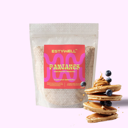 Estywell pancakes mix vysokoproteínová palacinková zmes vegan