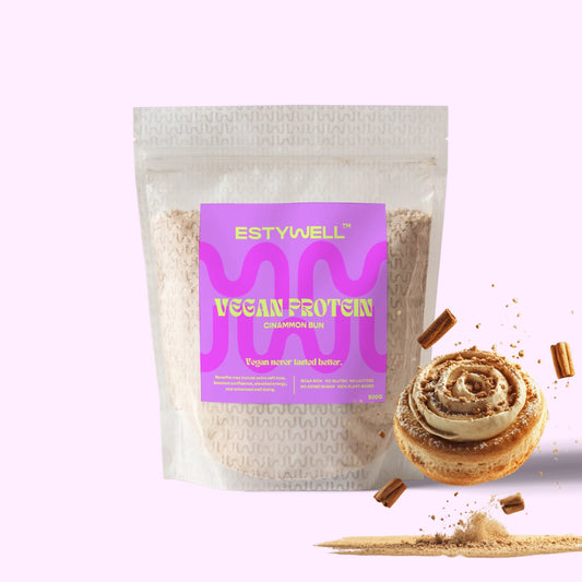Estywell vegan protein škoricové hniezdo 500 g rastlinný proteín