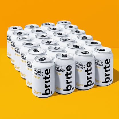 Brite prírodný kofeínový nápoj Ananás a Mango 330 ml