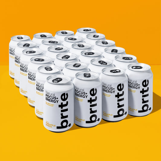 Brite prírodný kofeínový nápoj Ananás a Mango 330 ml