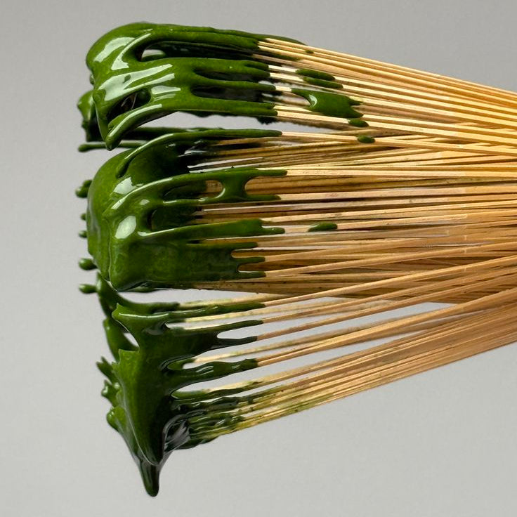 japonská matcha metlička chasen z bambusu na prípravu matcha čaju