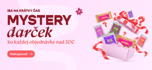 Mystery darček ku každej objednávke nad 30 € na Estywell – prekvapenie z ponuky produktov.
