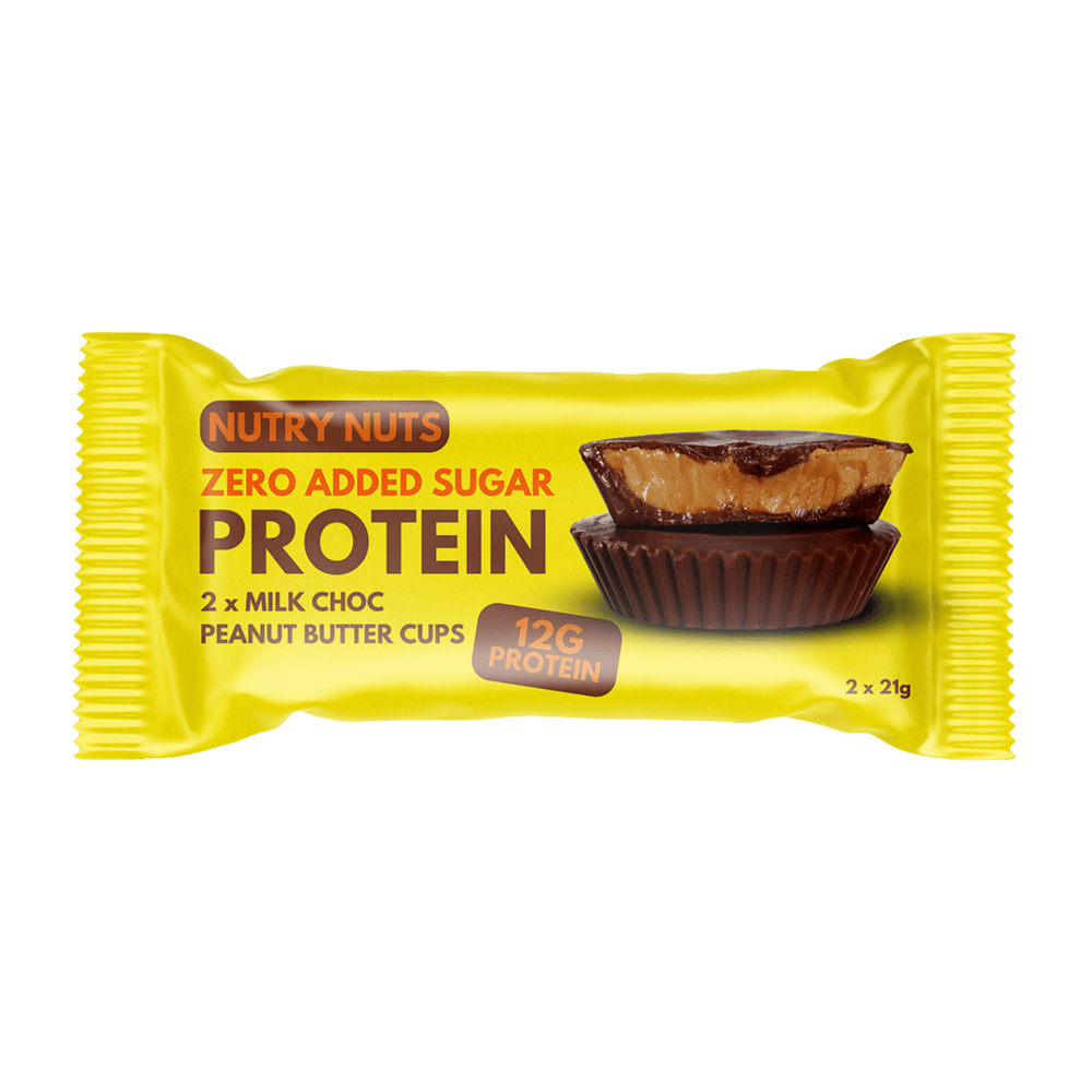 Nutry Nuts mliečna čokoláda s arašidovým maslom 42 g, vegánsky proteínový snack