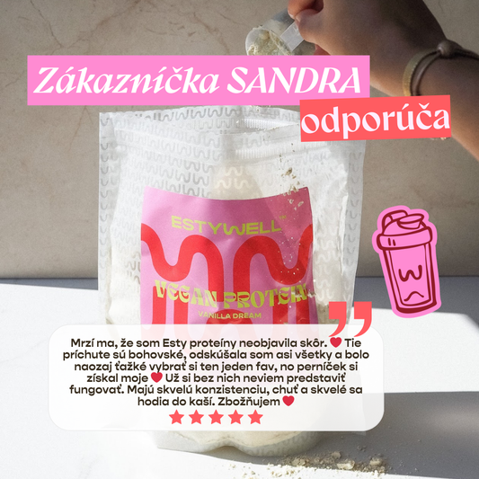 VEGAN proteín ESTYWELL - Vanilla Dream
