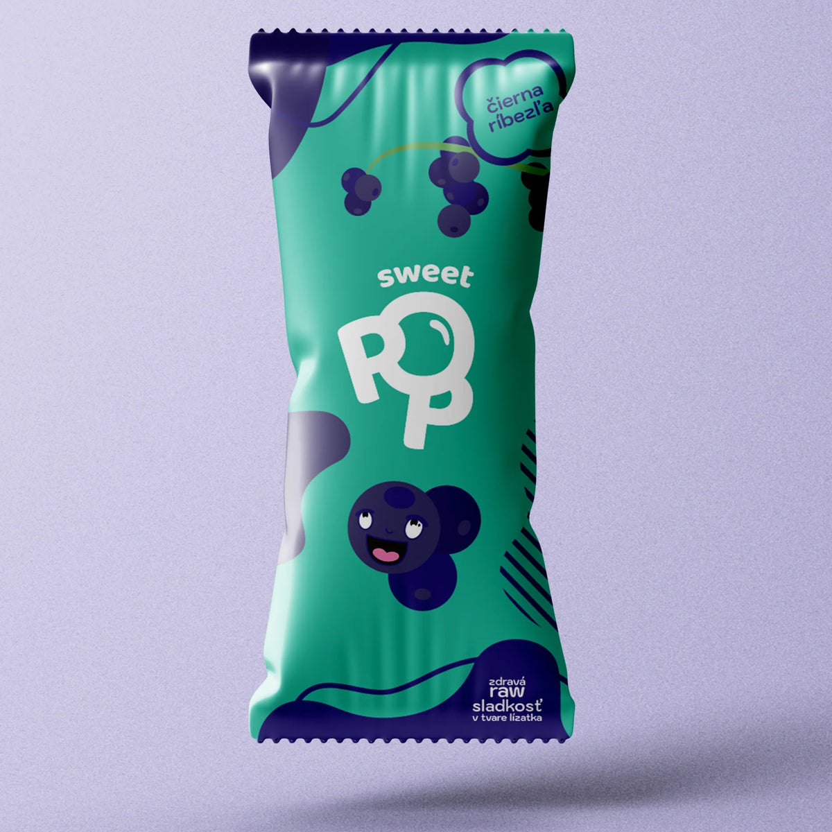 Sweet Pop RAW lízatko Čierna ríbezľa 30 g