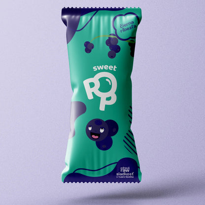 Sweet Pop RAW lízatko Čierna ríbezľa 30 g