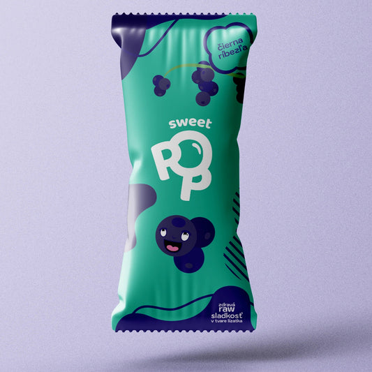Sweet Pop RAW lízatko Čierna ríbezľa 30 g