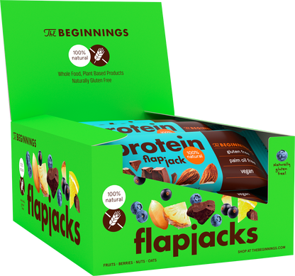 Čokoláda a mandle proteinová flapjack tyčinka – box balenie