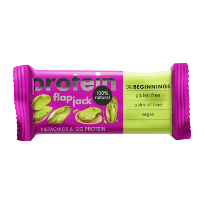 The Beginnings Protein FlapJack Pistácie 60 g – balenie zpredu
